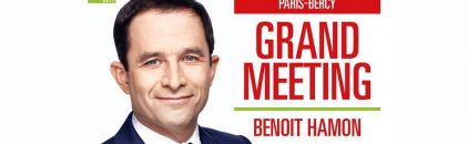 Grand Meeting de Benoît Hamon à Paris Bercy